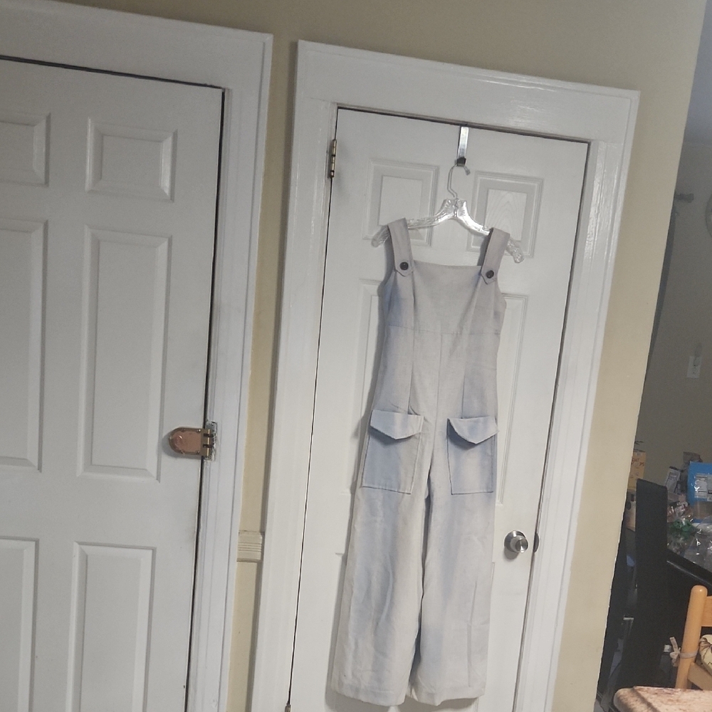 Elegant Light Gray Women's Jumpsuit